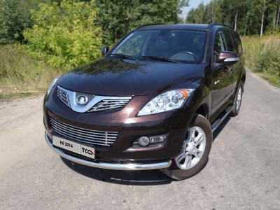 Накладка решётки радиатора верхняя 12 мм ТСС для Great Wall Hover H5 2011-2015