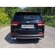 Защита заднего бампера уголки 60 мм ТСС для Kia Sorento Prime 2015-2017