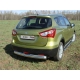 Защита заднего бампера овальная 75х42 мм ТСС для Suzuki SX4 New 2013-2021