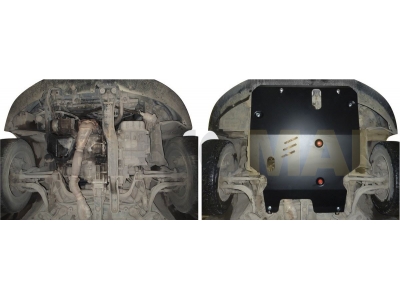 Защита картера и КПП Автоброня для 1,8 сталь 2 мм для Mitsubishi Galant 1996-2006