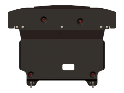 Защита картера и КПП Шериф сталь 2,5 мм с крыльями для Hyundai Santa Fe 2012-2018