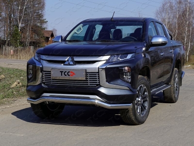 Решётка радиатора нижняя 16 мм ТСС для Mitsubishi L200 2019-2021