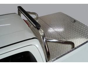 Защита кузова (для крышки) 75х42 мм со светодиодной фарой для Great Wall Poer King Kong 2.0 2022 – н.в. GRWALPOERKK23-36