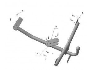 ТСУ Фаркоп Avtos на Audi 80 № AU 01